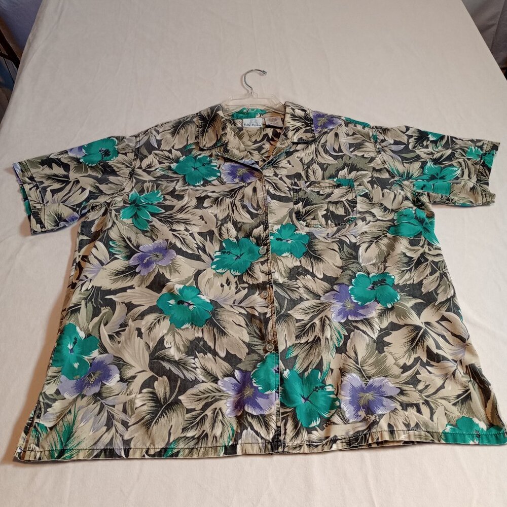 Bobbie Brooks Women's Hawiian Shirt Size XL